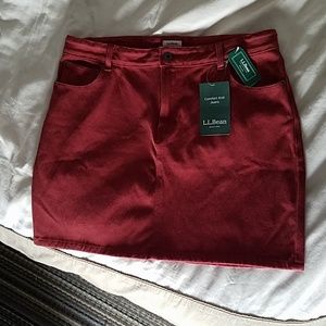 LLbean comfort knit skirt